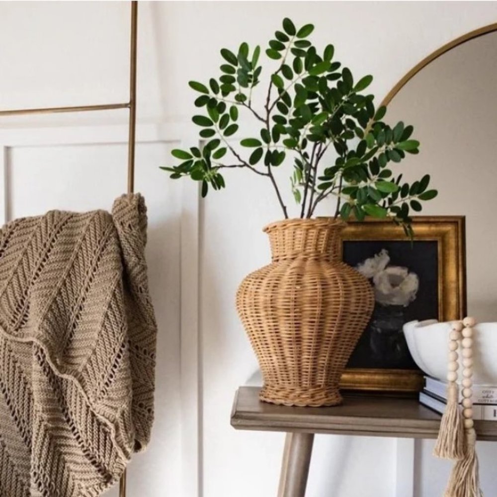 ISO - Threshold x Studio McGee Rattan Vase